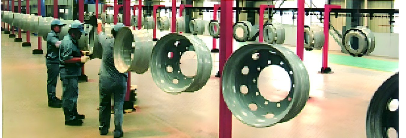 Wheel production line overview