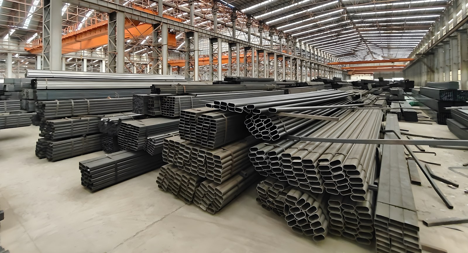 Galvanized RHS, cut ends