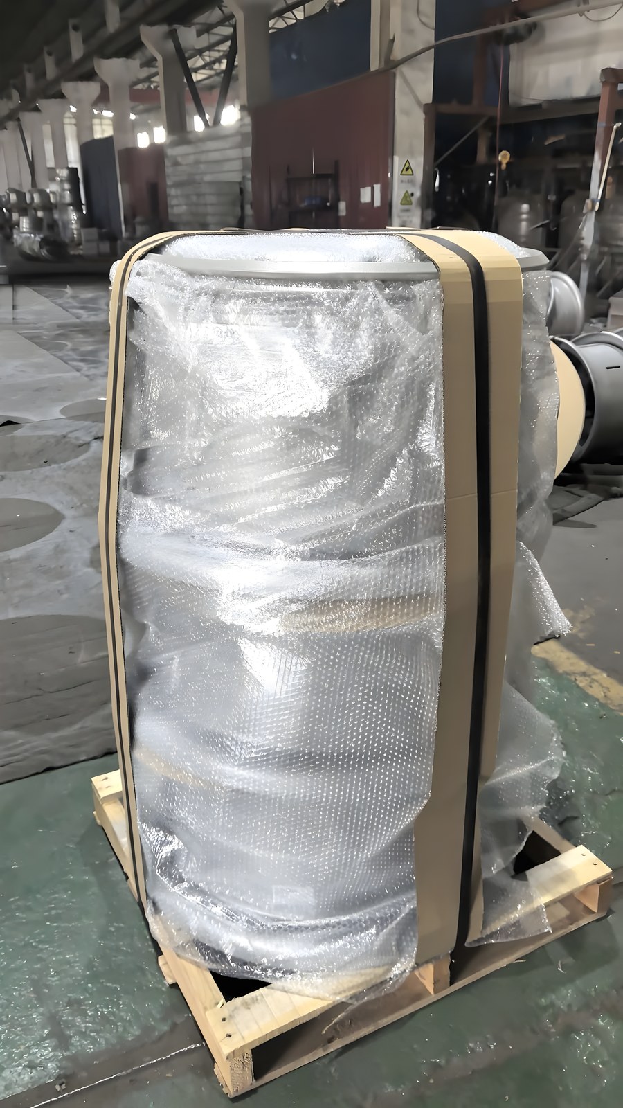 Packed mining wheels ready for dispatch